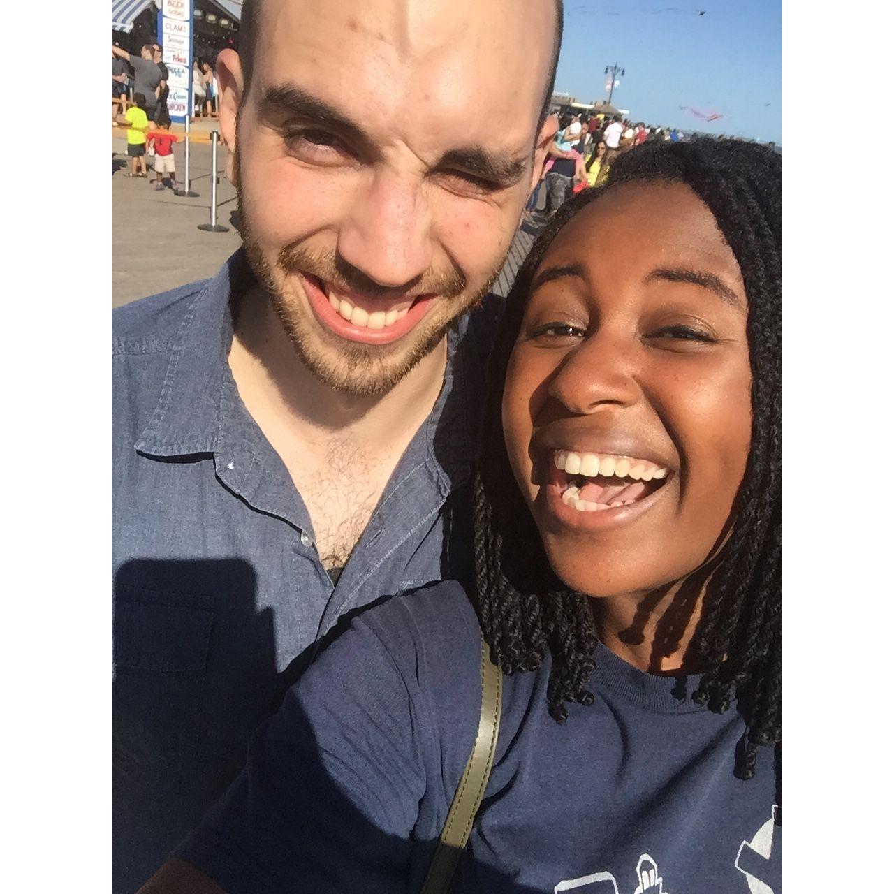 Our VERY FIRST photo together after a few dates. Fun fact: Andy hates this photo.