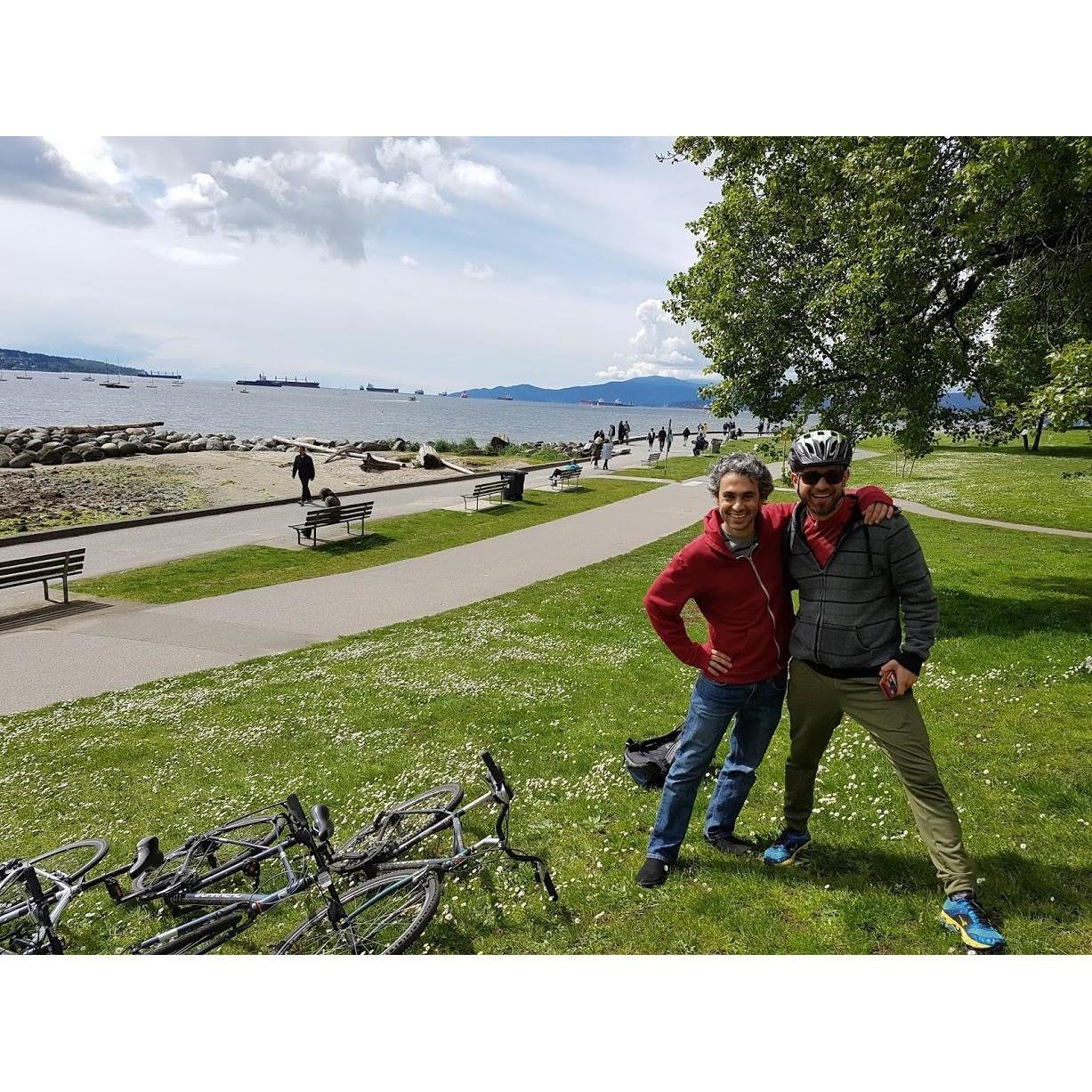 Romantic bike ride by the sea with Hamed