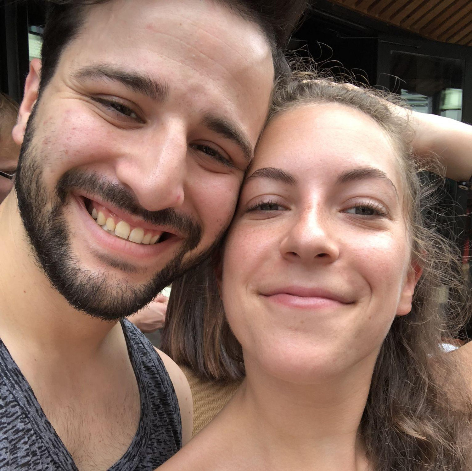 One of our first dates in Chicago's Chinatown in 2018