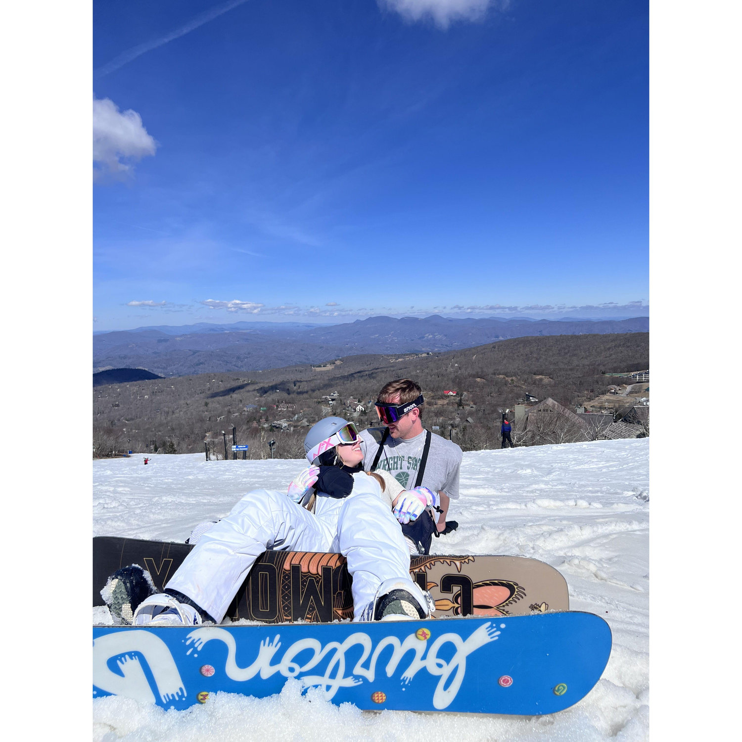March 3, 2024- Snowboarding trip to Beech Mountain, NC. Taylor was so patient teaching me to snowboard. Finally got the hang of it on the last day and left with a broken tailbone! LOL