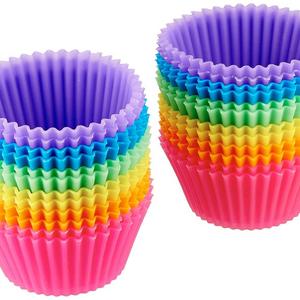 AmazonBasics Reusable Silicone Baking Cups, Pack of 24