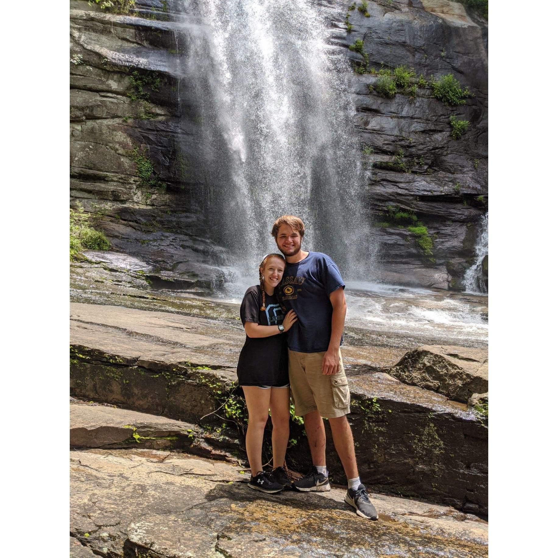 Our first hike together, Summer 2020