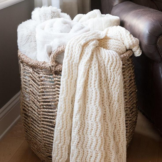 Blanket Basket - To hold all the blankets so the couch doesn’t have to.