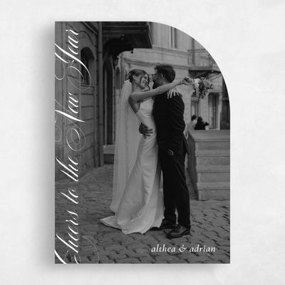 White Half arch Holiday Card - Buckingham
