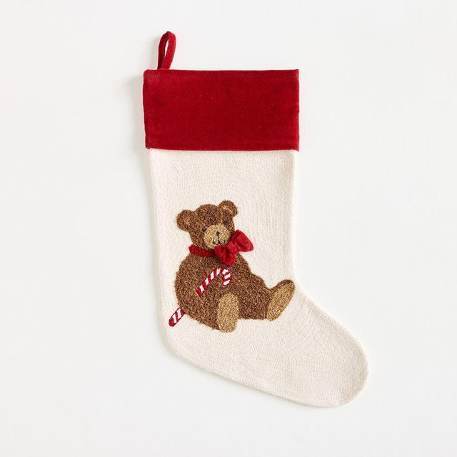Crewel Stocking - Teddy Bear