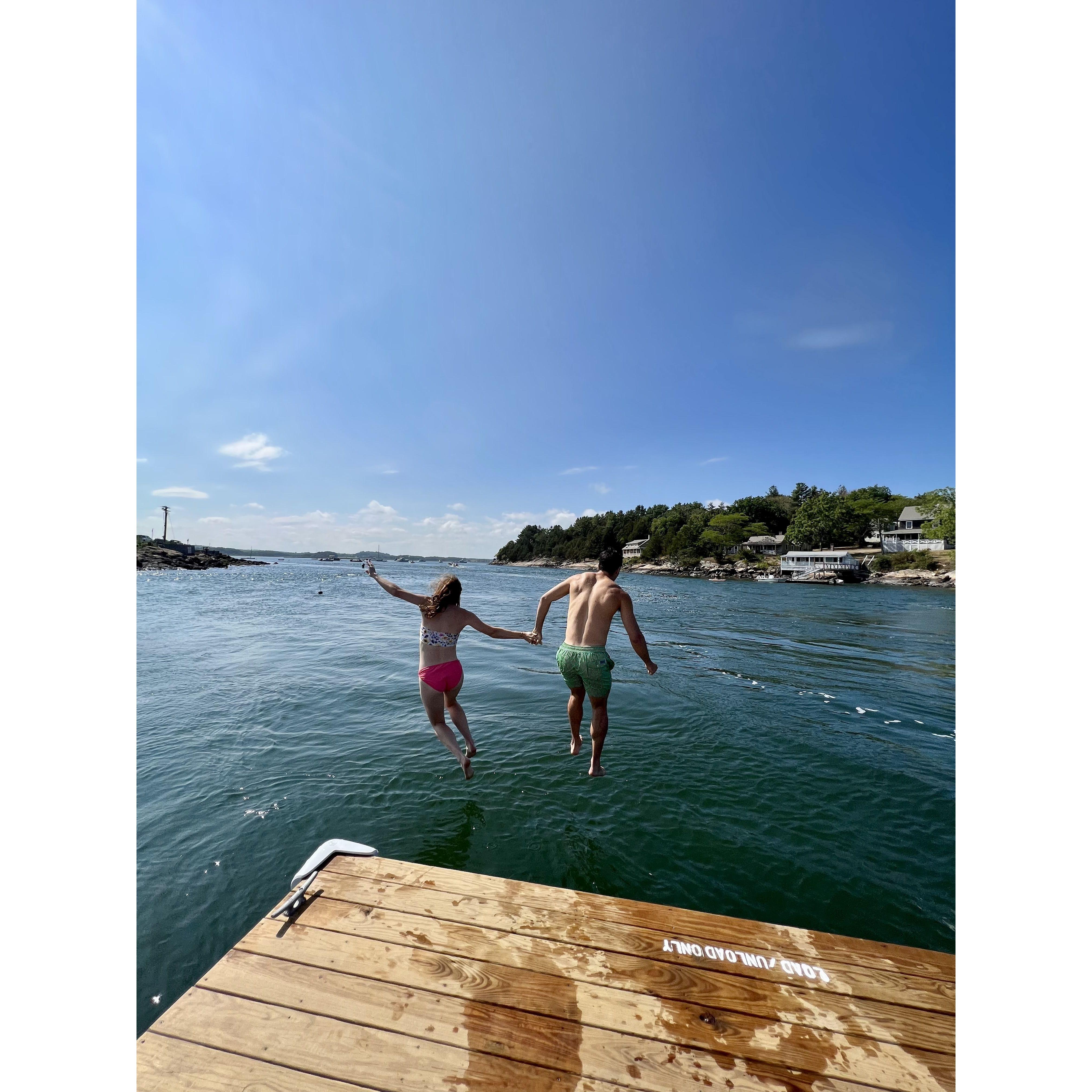Taking the plunge into marriage like...