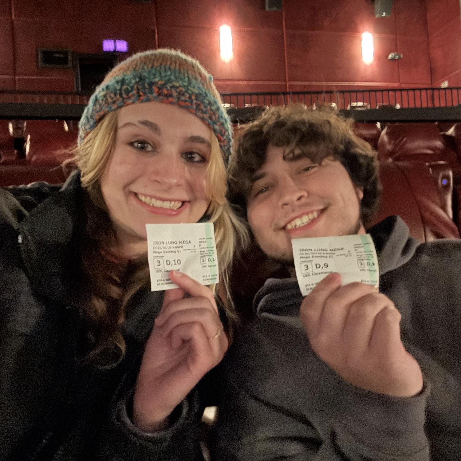 We went to see iron lung on opening night, so excited about it that we kept the tickets