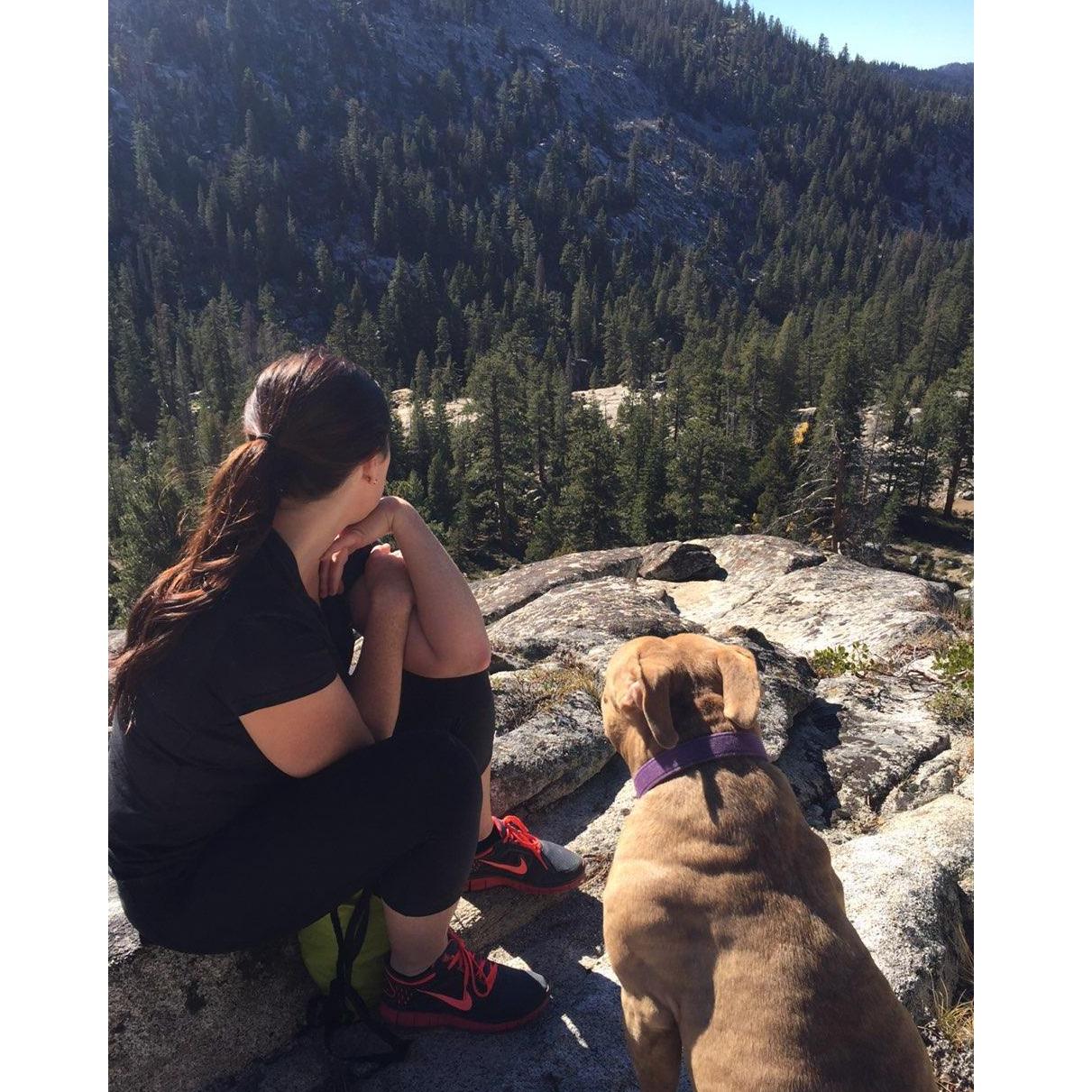 Hiking with miss Nala