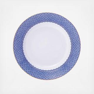 Blue Lace Rim Soup Bowl