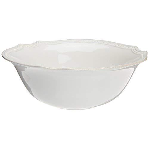Lenox French Perle Bead Serving Bowl, 64-Ounce, White - 834017