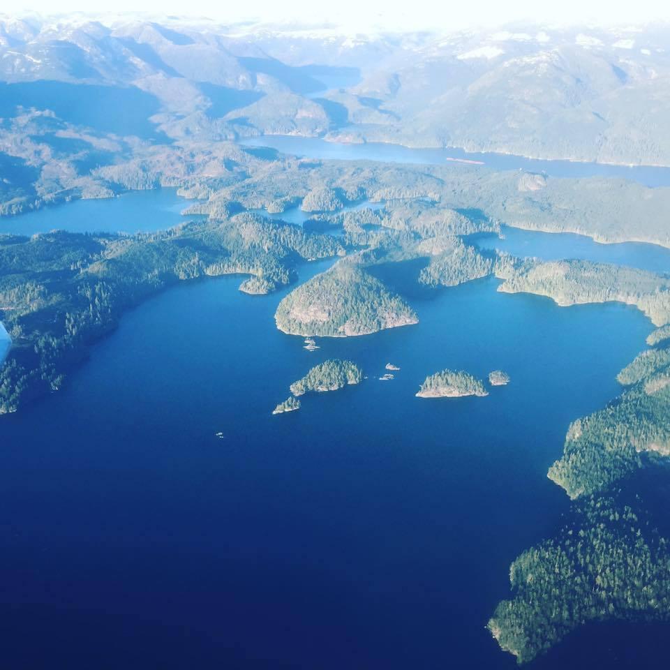 From the tiny plane from Vancouver to Tofino. Not a bad way to spend 45 minutes. :)