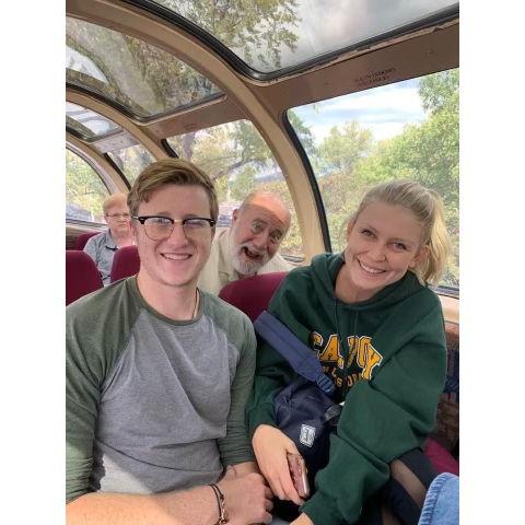 Devon and Michael, with Michael's Dad Howard on a Grand Canyon trip.