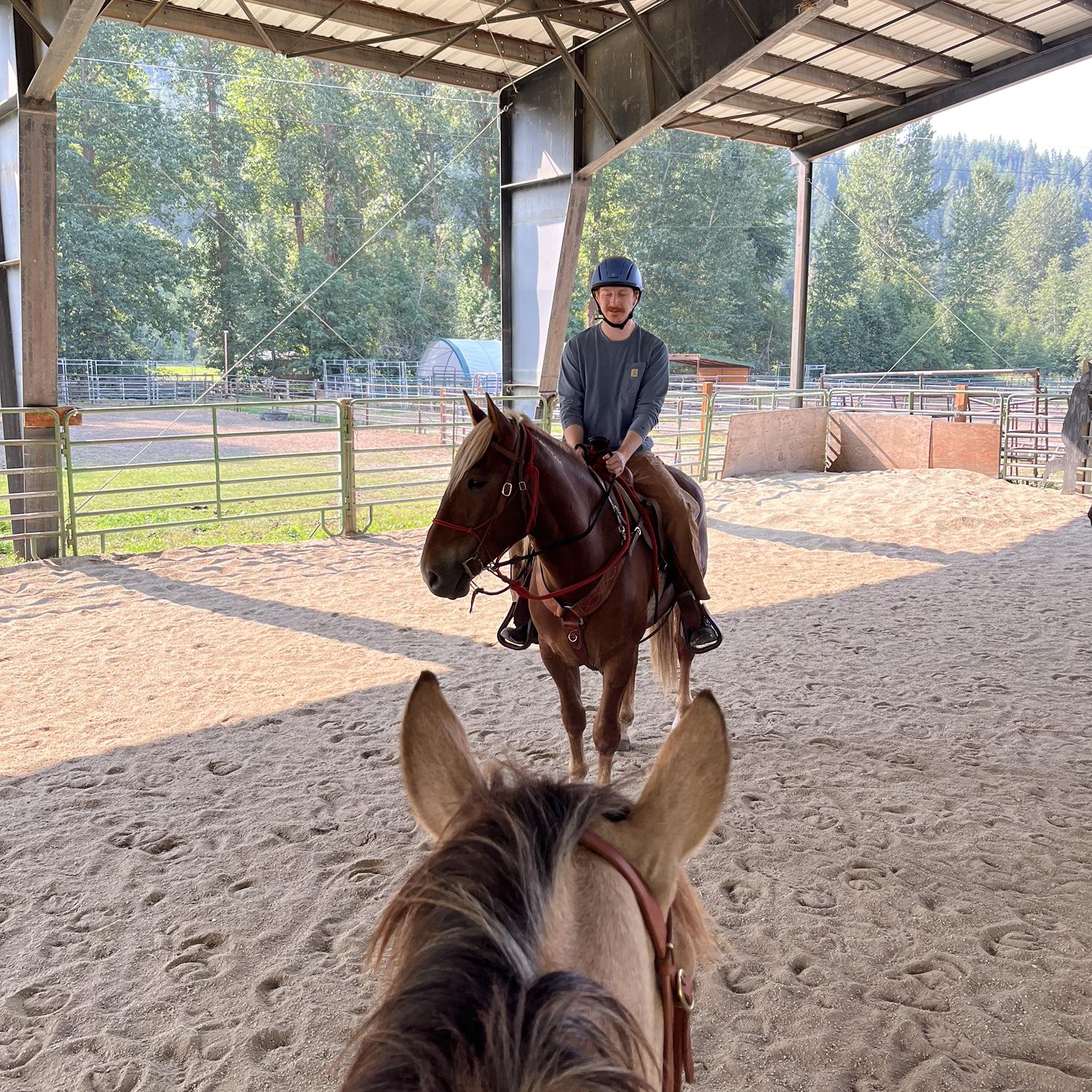 Turning Tanner into a horse guy one day at a time!