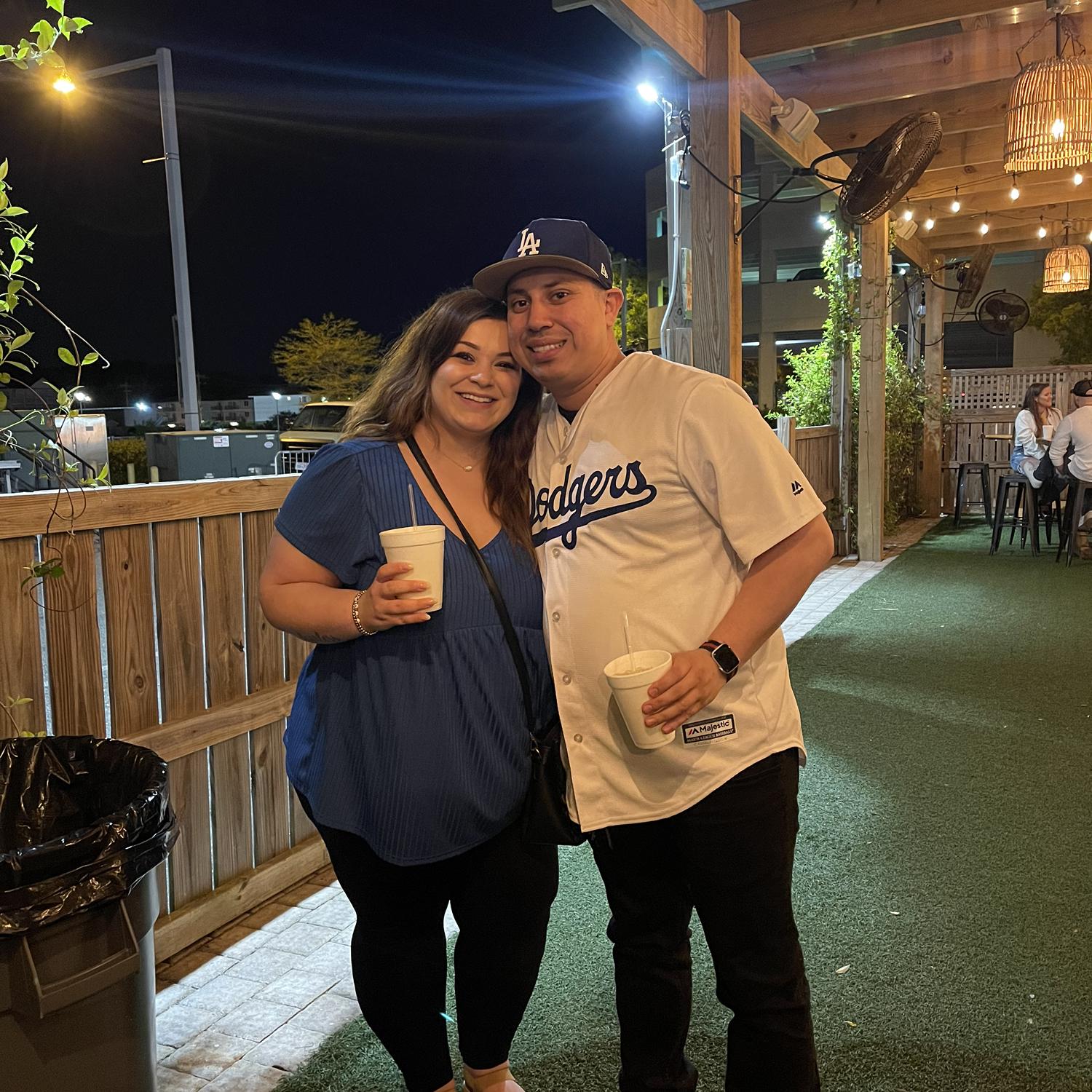 The Shack in Virginia Beach April 2022, we were here one year before when we just met for Jacob’s going away party before Basic Training!