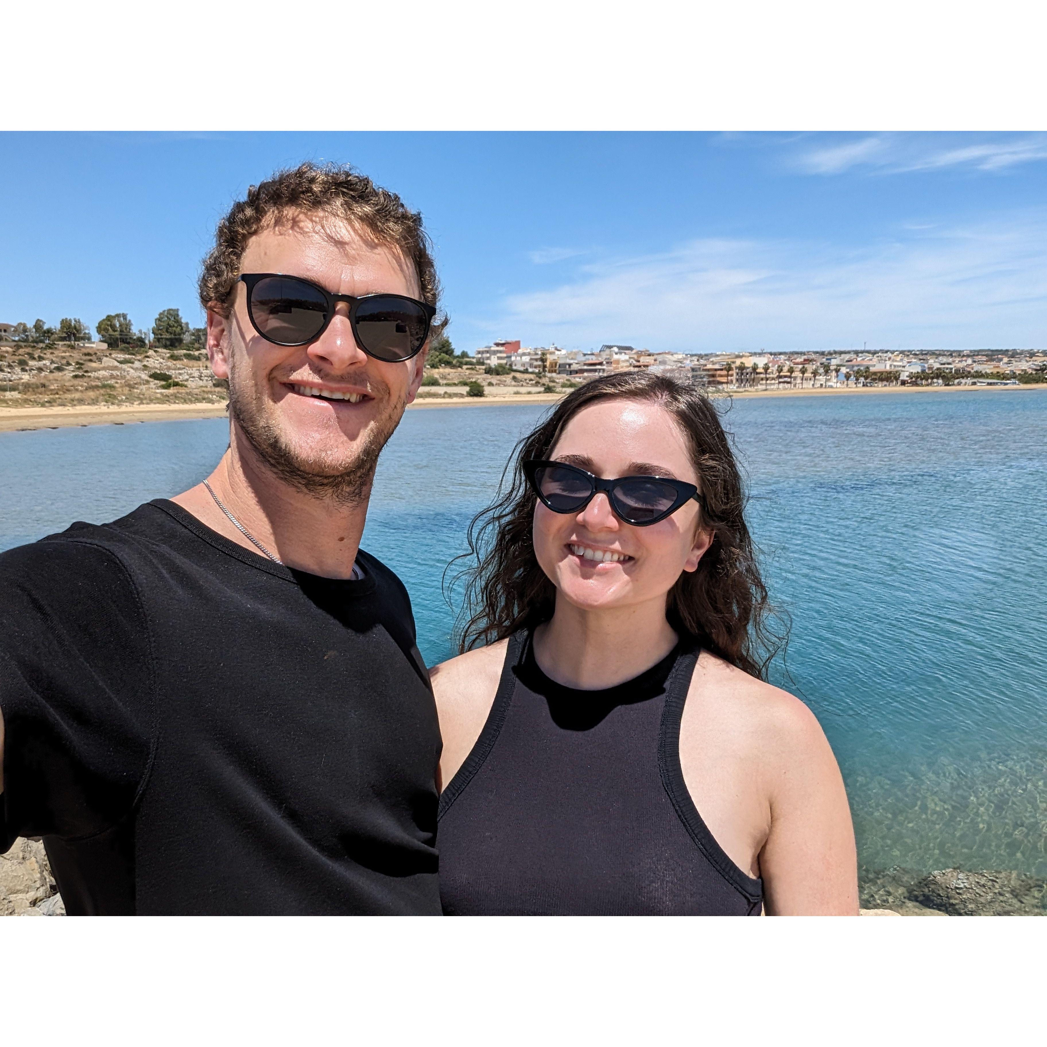 Waiting for the ferry in Sicily