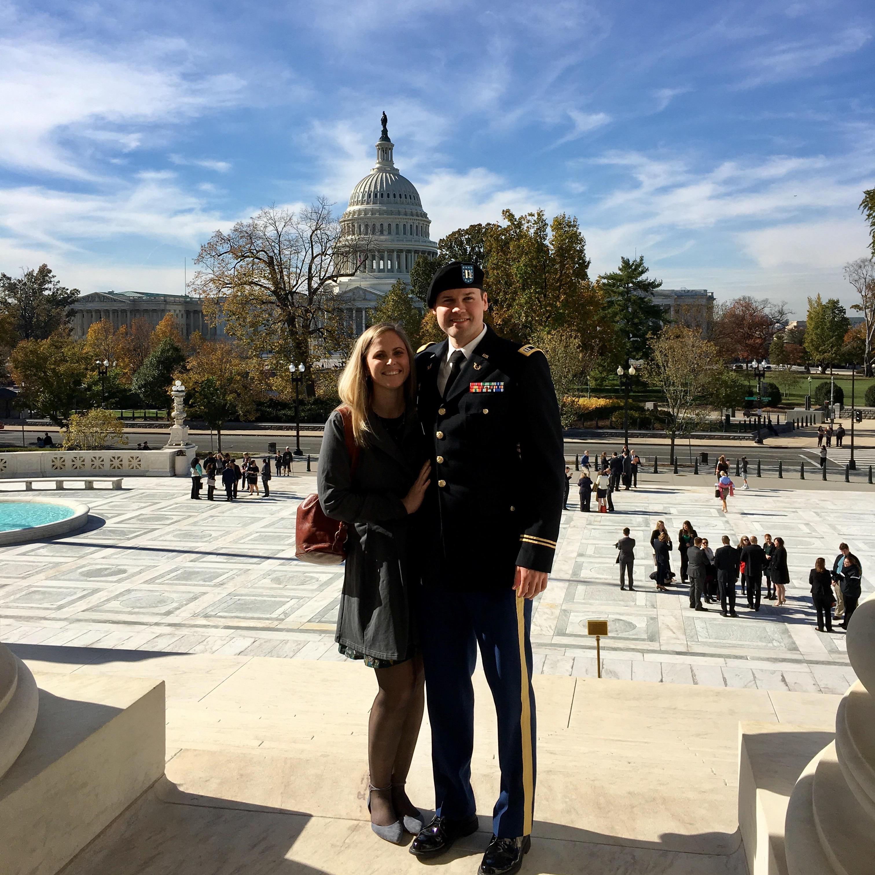 Washington DC for Mike's swearing in at the Supreme Court - November 2016.