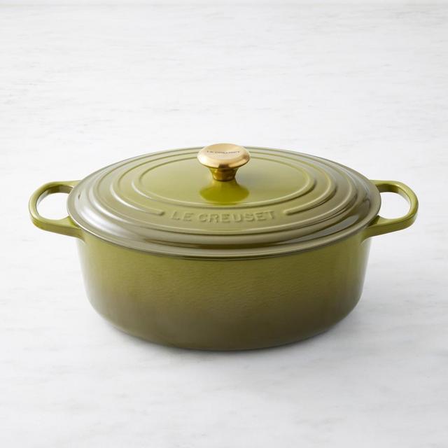 Le Creuset Signature Enameled Cast Iron Oval Dutch Oven, 8-Qt., Olive