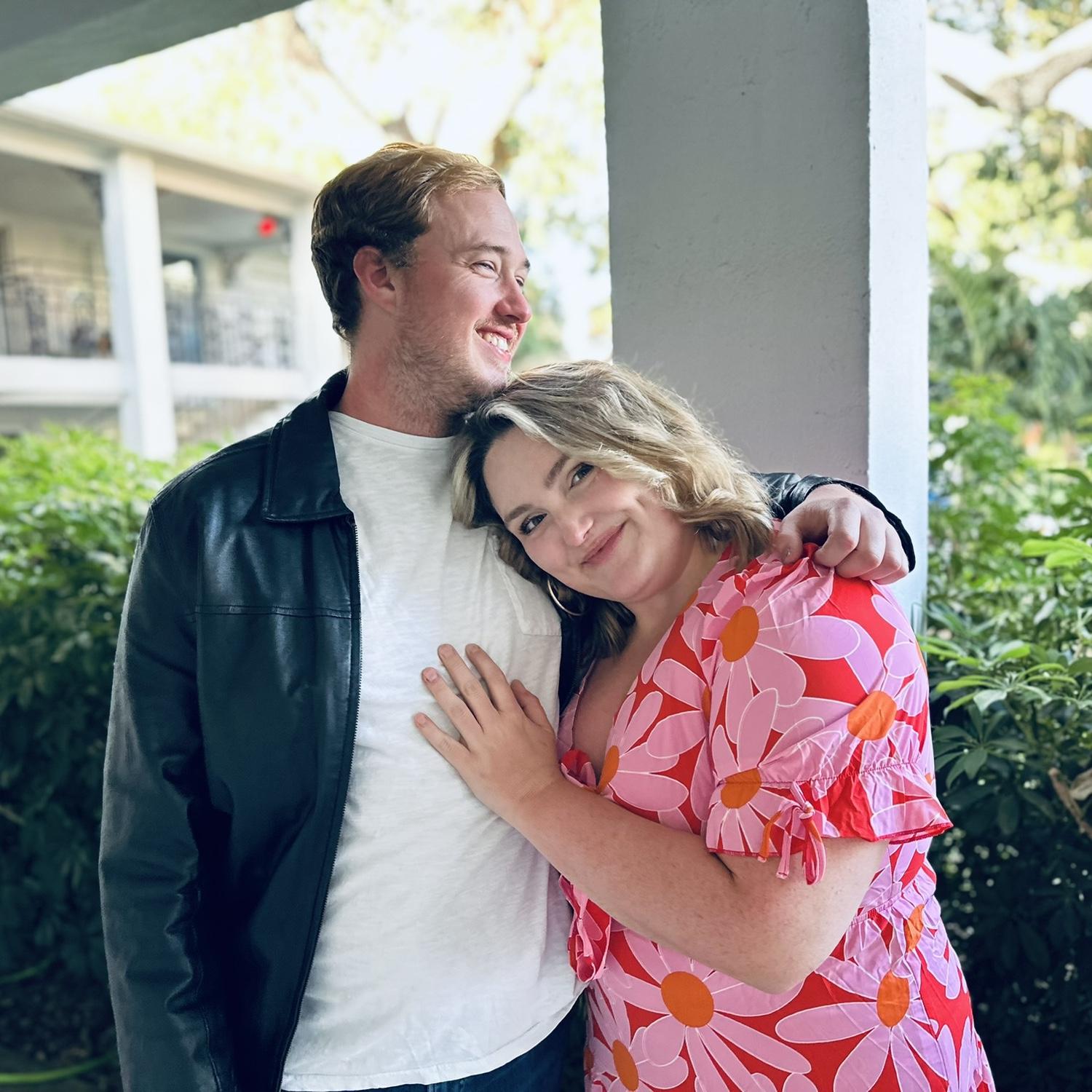 Outside our first home together - our little apartment on beach drive in St. Pete, FL.
