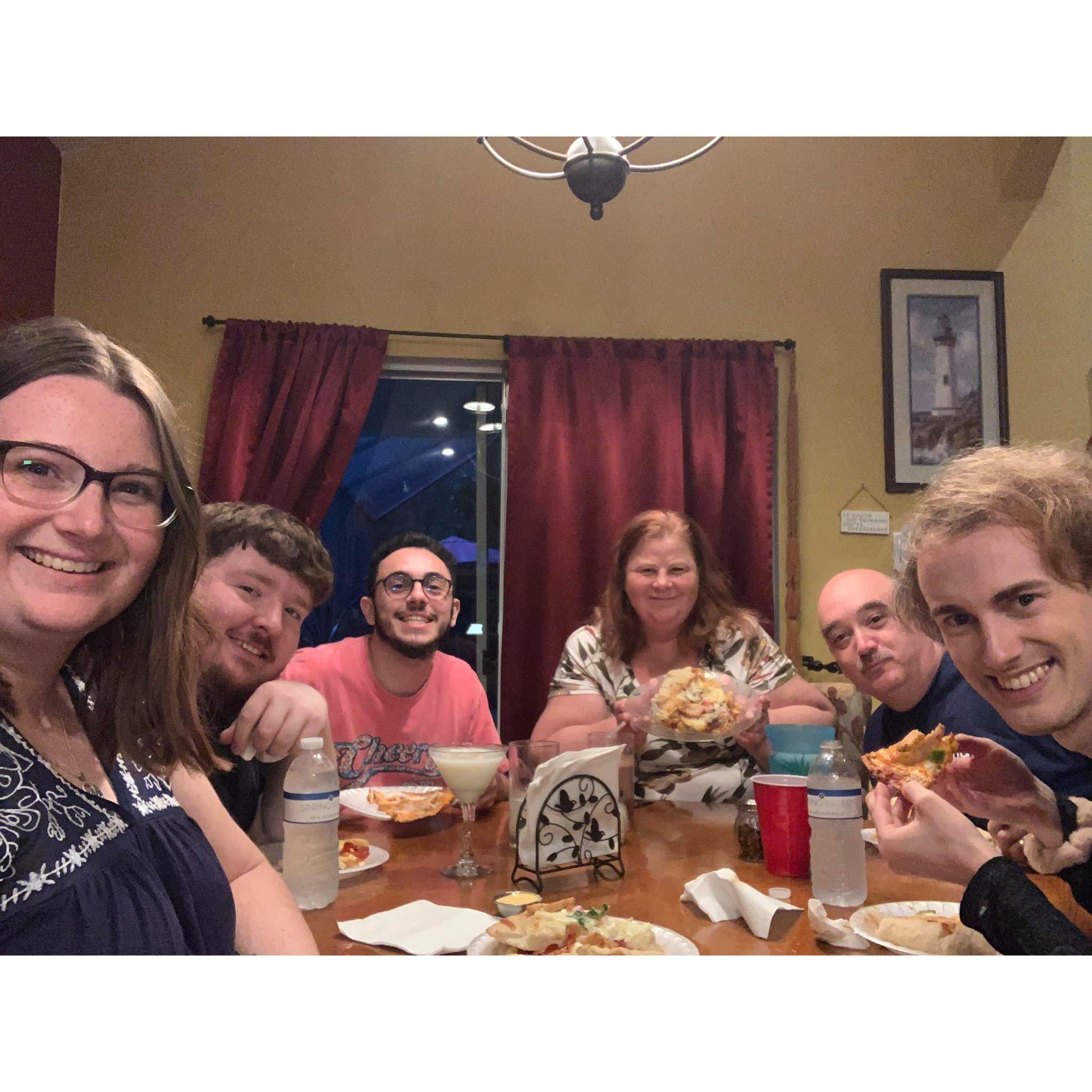 Dinner with family & Friends