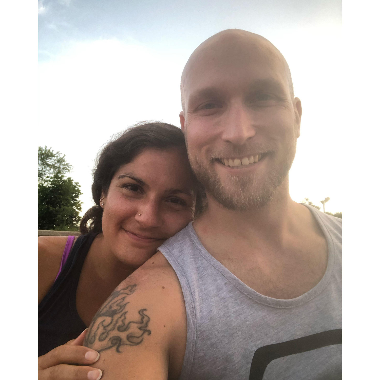 Covid times date on the lake. Chicago, IL - July 2020