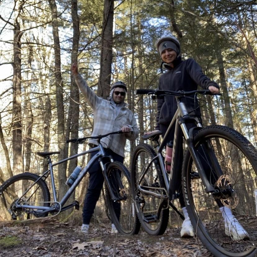 Fall 2023, Biking our favorite trail, Connecticut