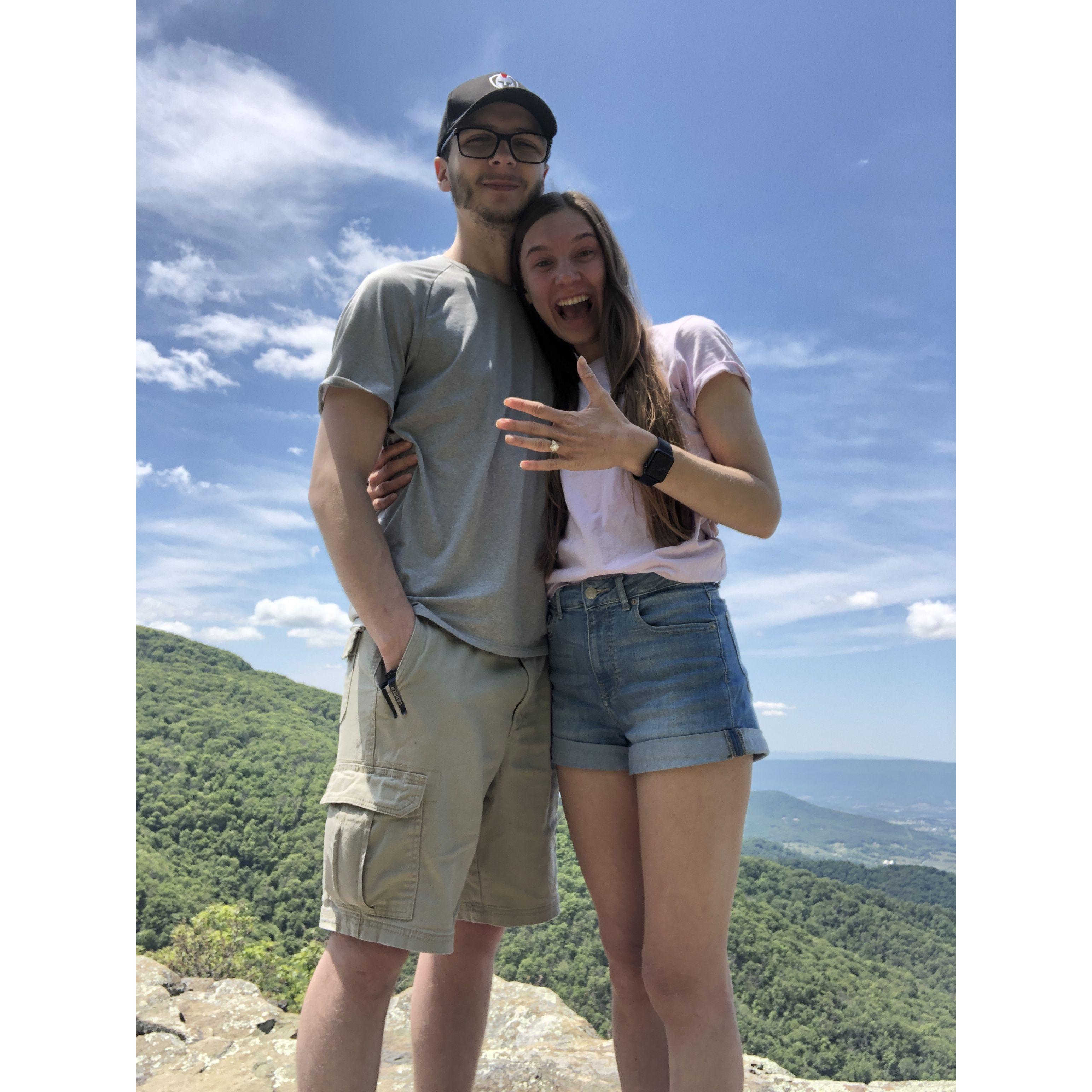 May 26, 2023- the day we got engaged during our trip to Virginia!