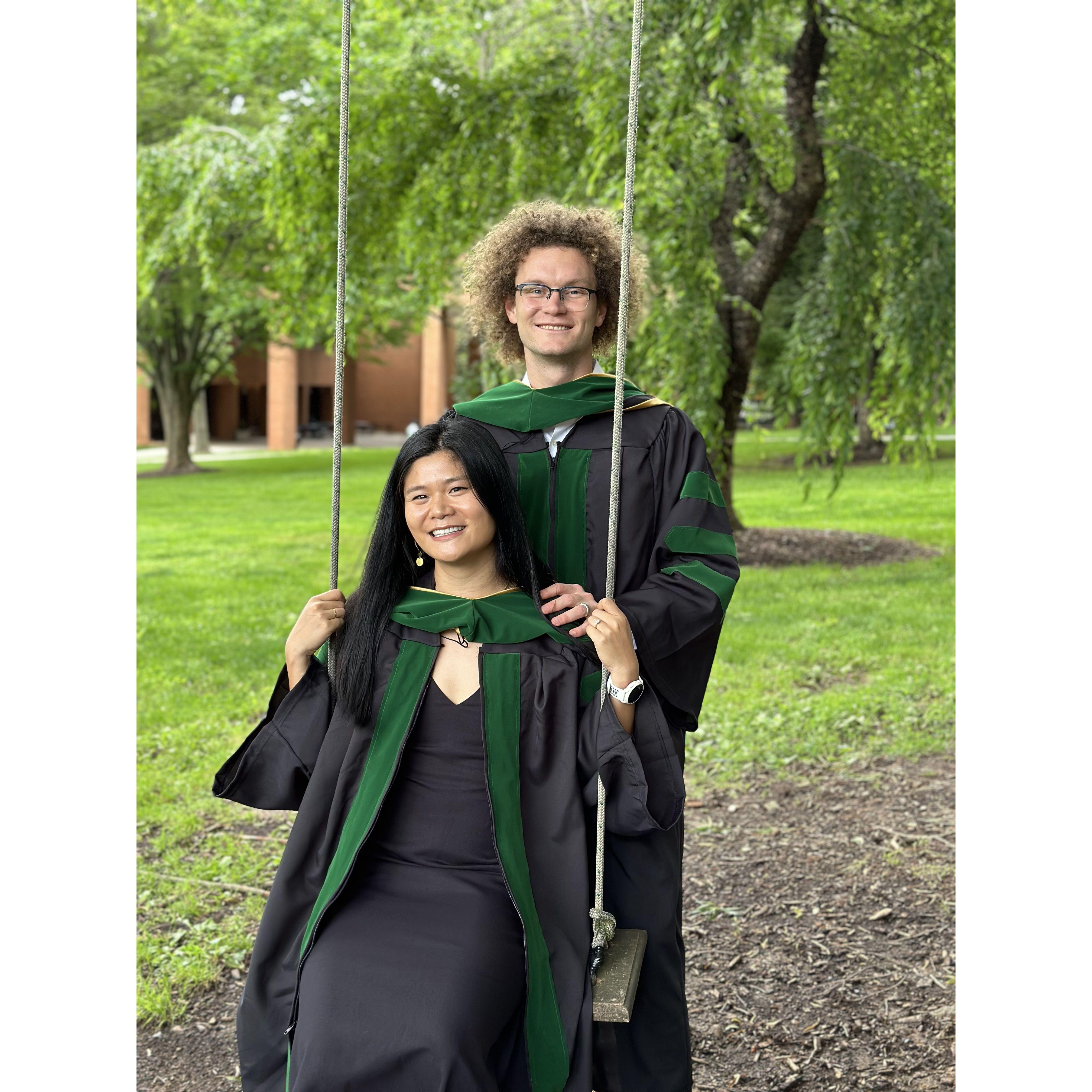 We graduated from medical school together in May 2024.