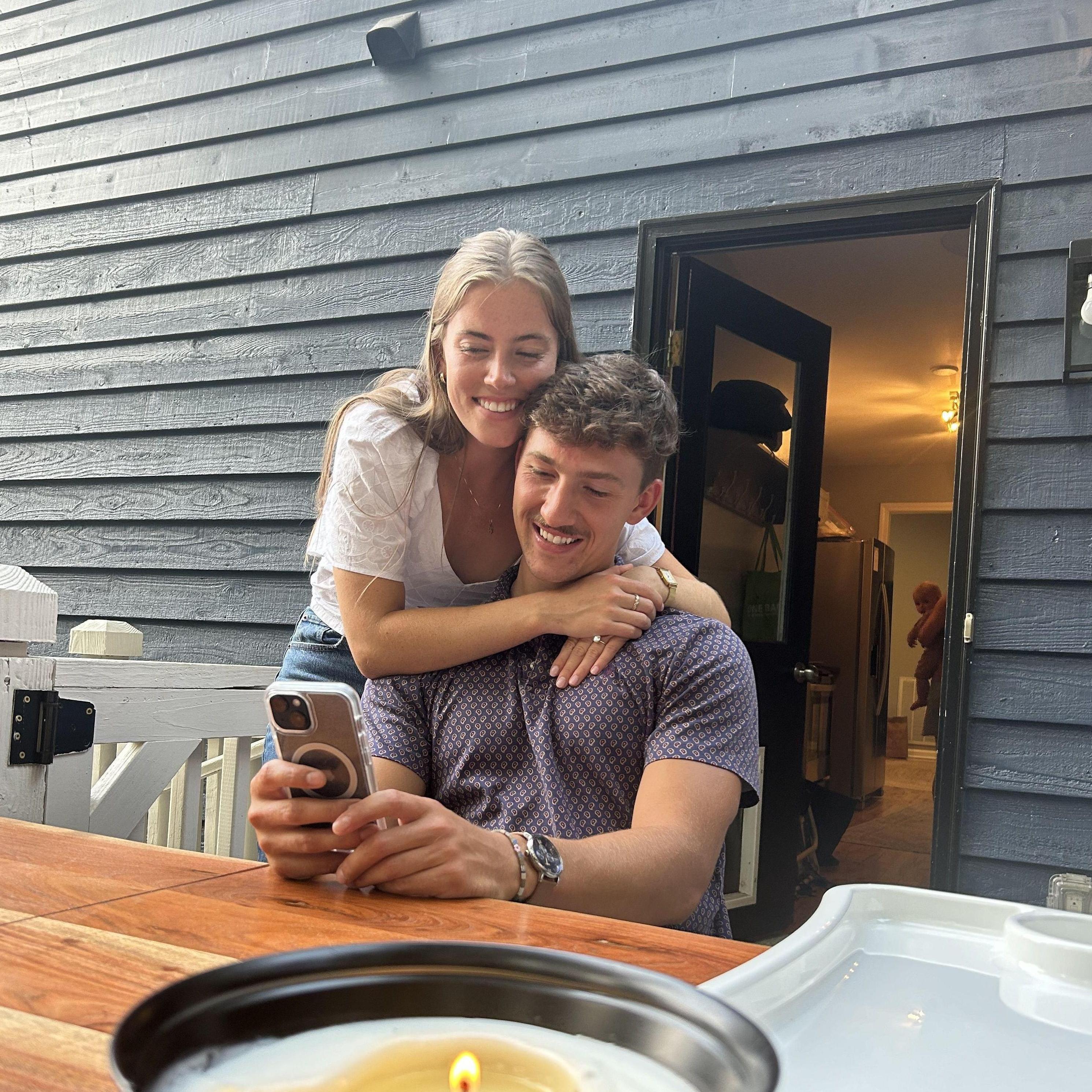 One of my favorite aspects of the surprise was getting to tell each of our friends and family personally about the engagement and seeing their reactions. - Kat