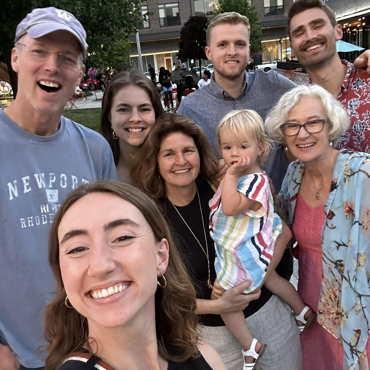 After proposing, Kieran surprised Lydia by bringing family to Cleveland. She was completely shocked to walk in to them in our home. We celebrated all weekend (pictured here).