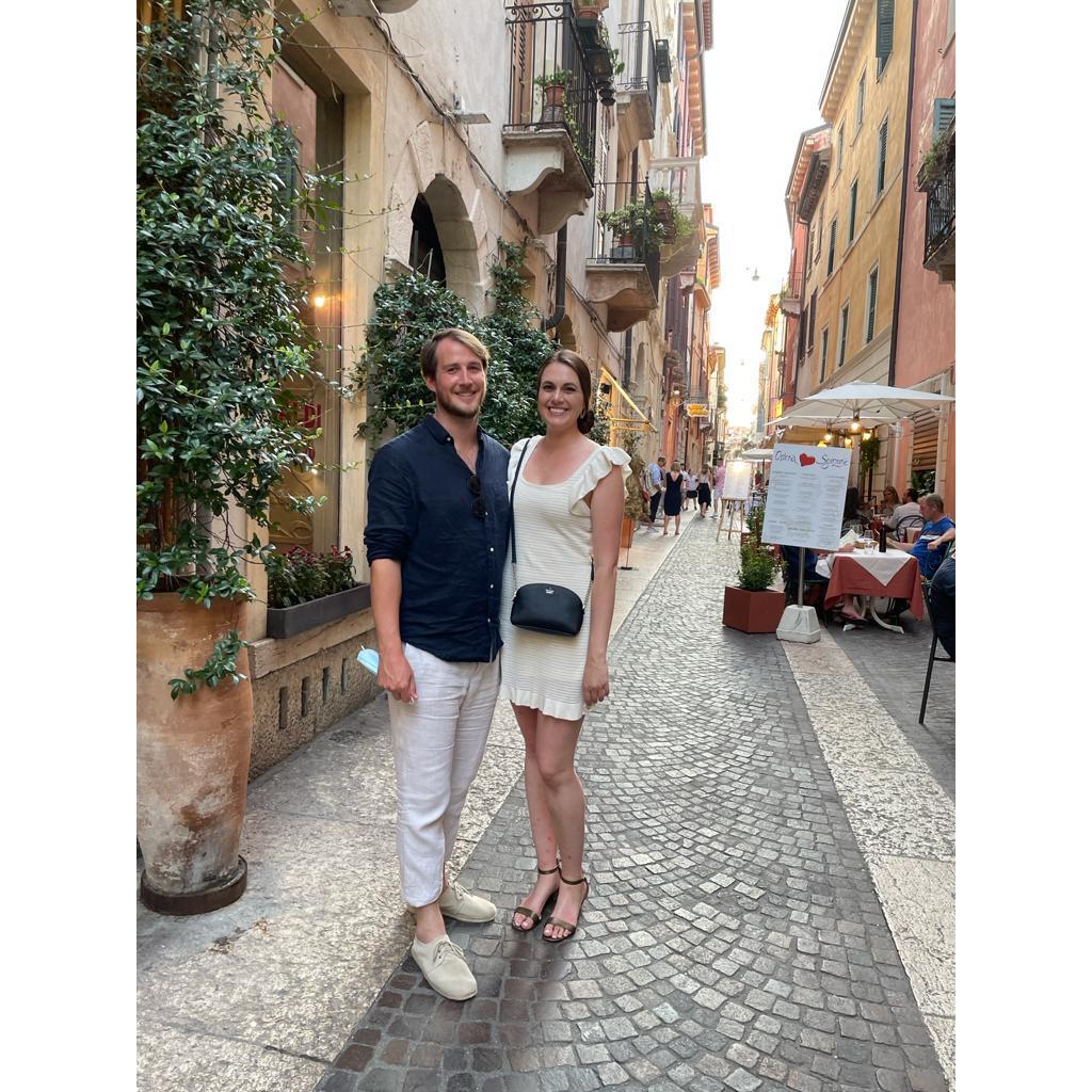 An evening in Verona, with Asmus and Annika!