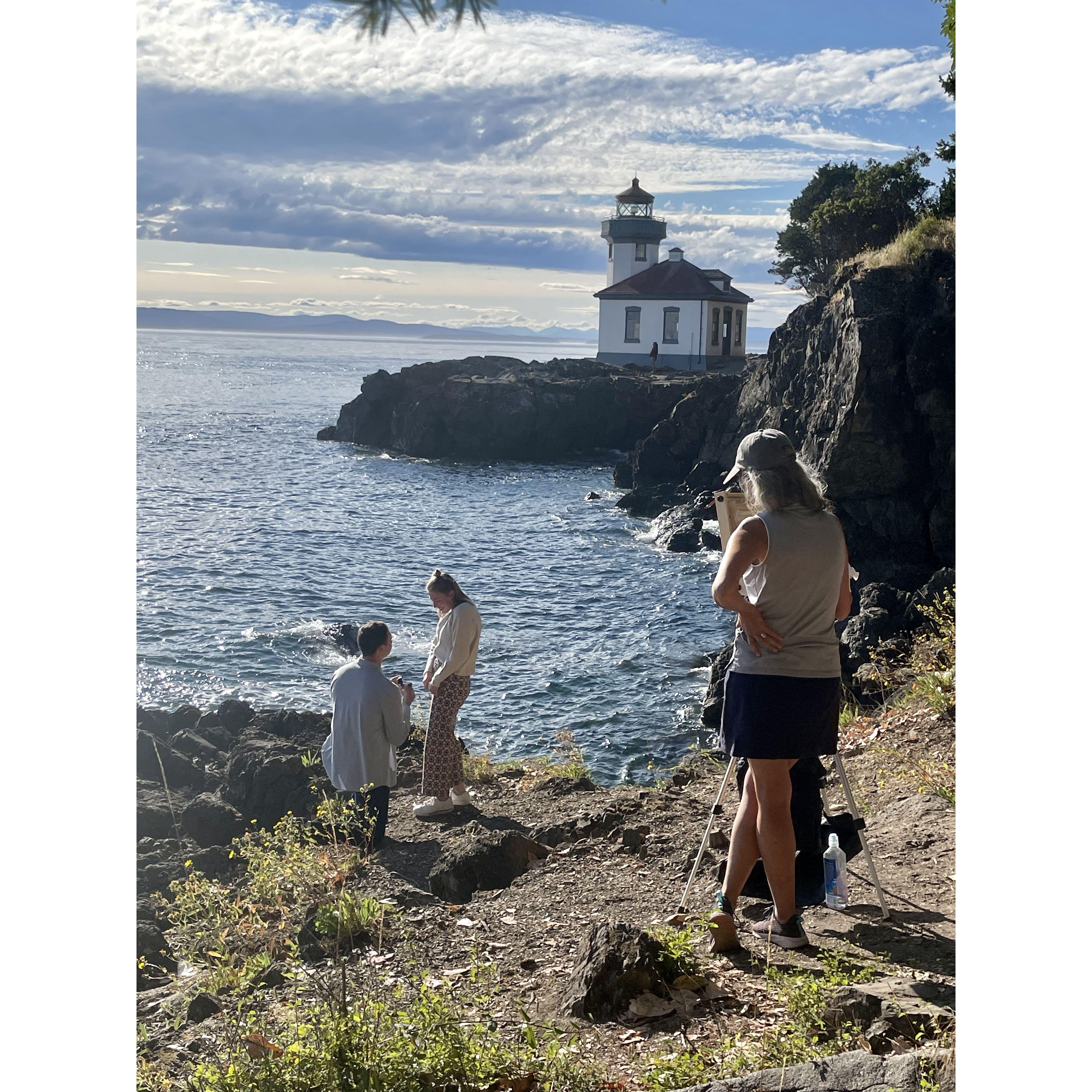 Our Engagement in San Juan Islands, WA.
