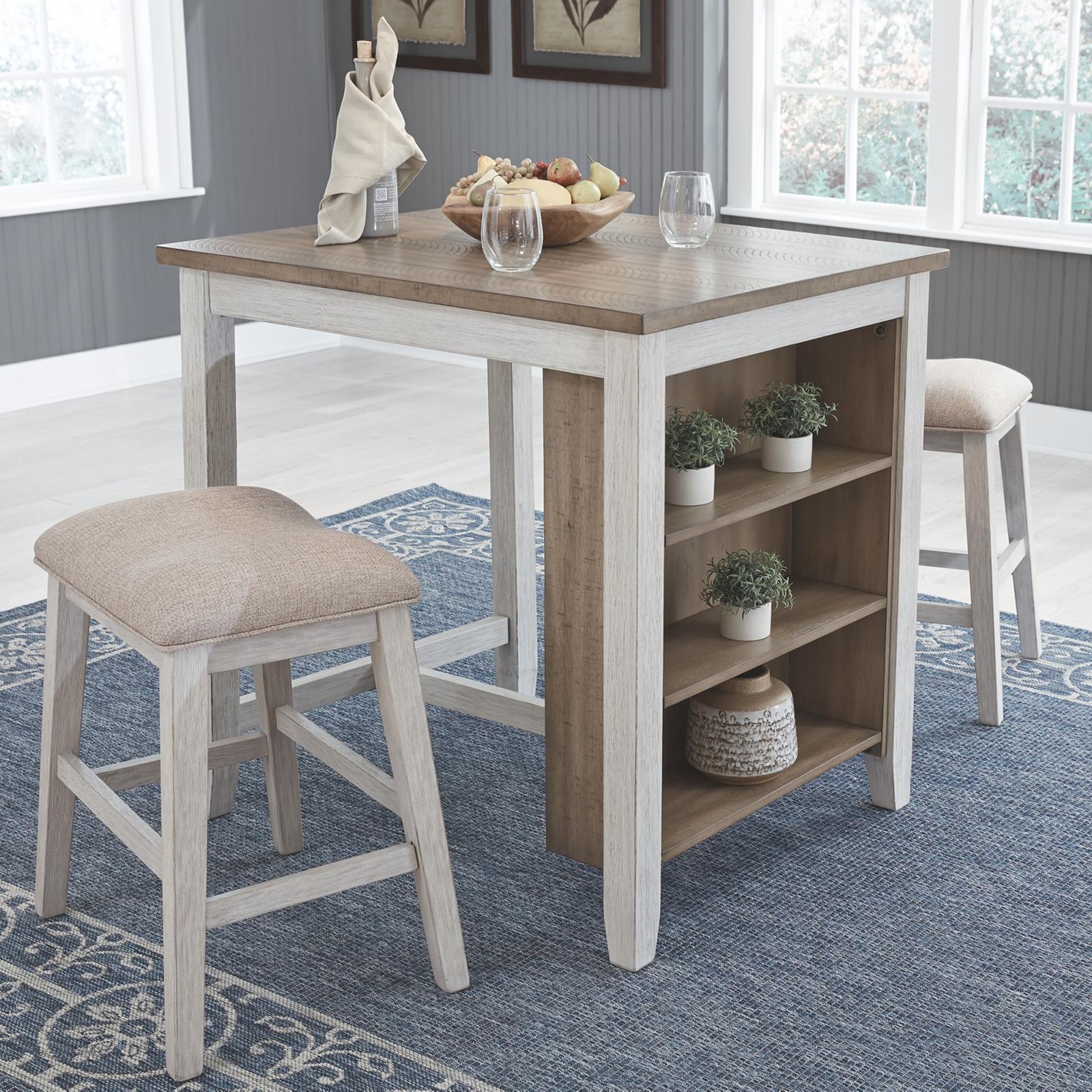 Ashley Furniture, Skempton 3-Piece Counter Table Set | Zola