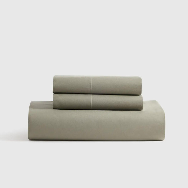 Classic Organic Percale Fitted Sheet Set - King