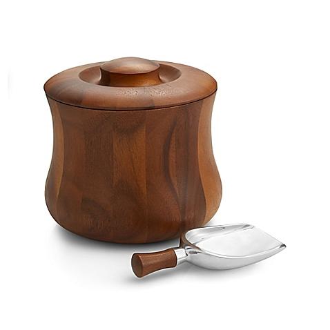 Nambe Nara Ice Bucket and Scoop