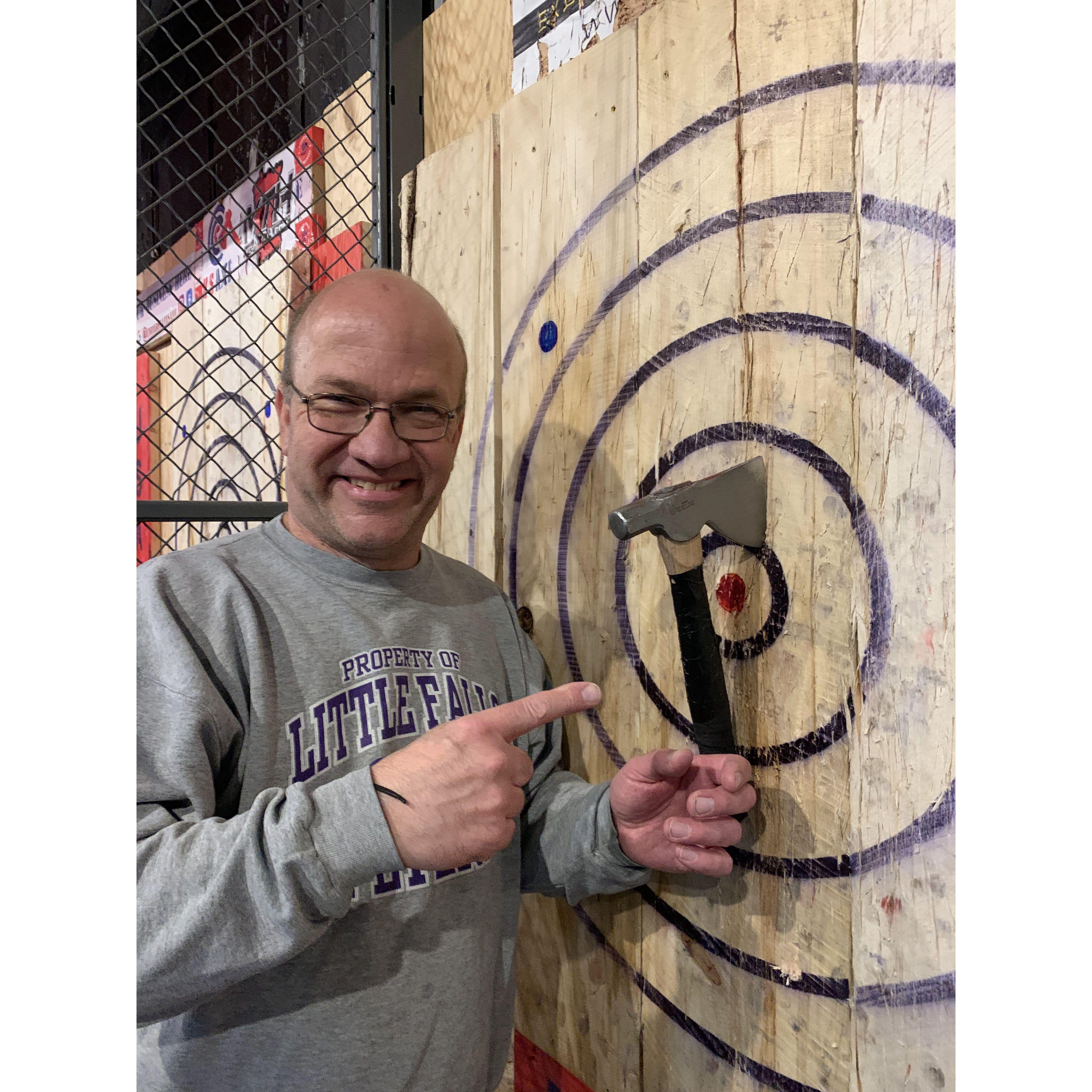 Jenn always wanted a man who would throw axes with her...