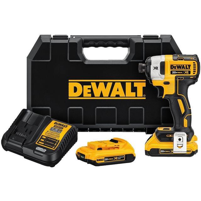DEWALT DCF887D2 20V MAX XR Li-ion 2.0 Ah Brushless 0.25&quot; 3-Speed Impact Driver Kit