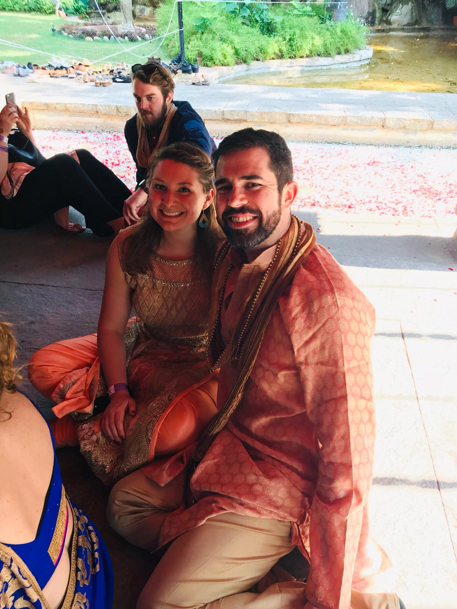 At Sravya's wedding in Hyderabad