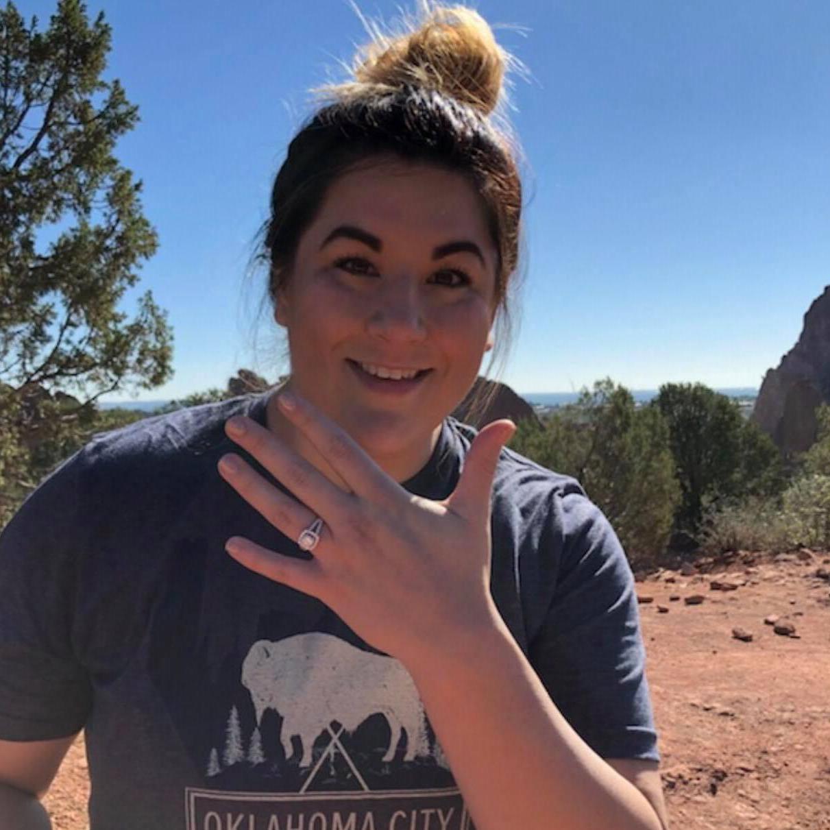 Right after Nathan proposed in Colorado!