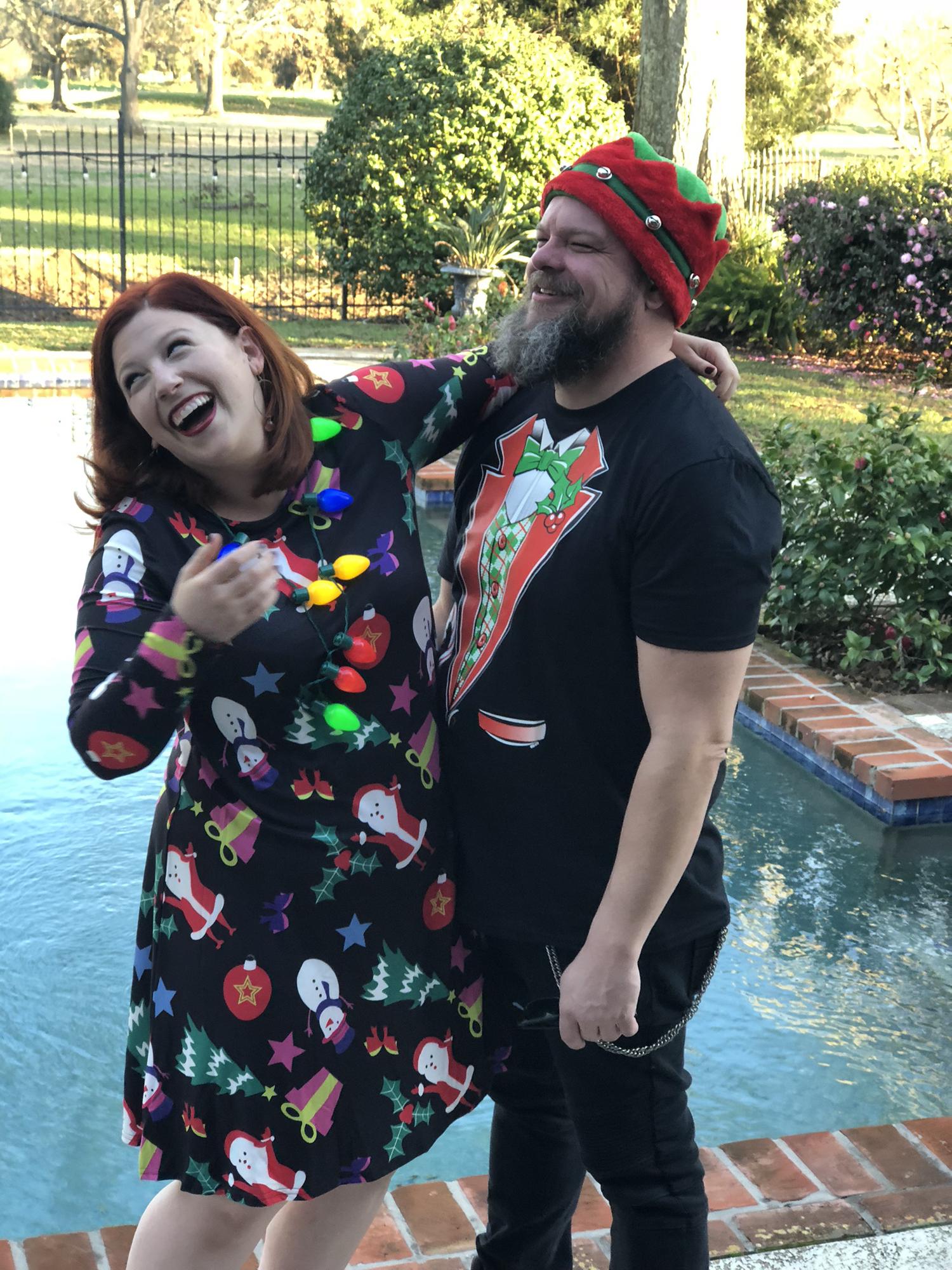 Our first Christmas together in New Orleans.