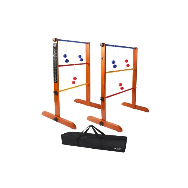GSE Premium Solid Wood Ladder Ball Toss Game Set