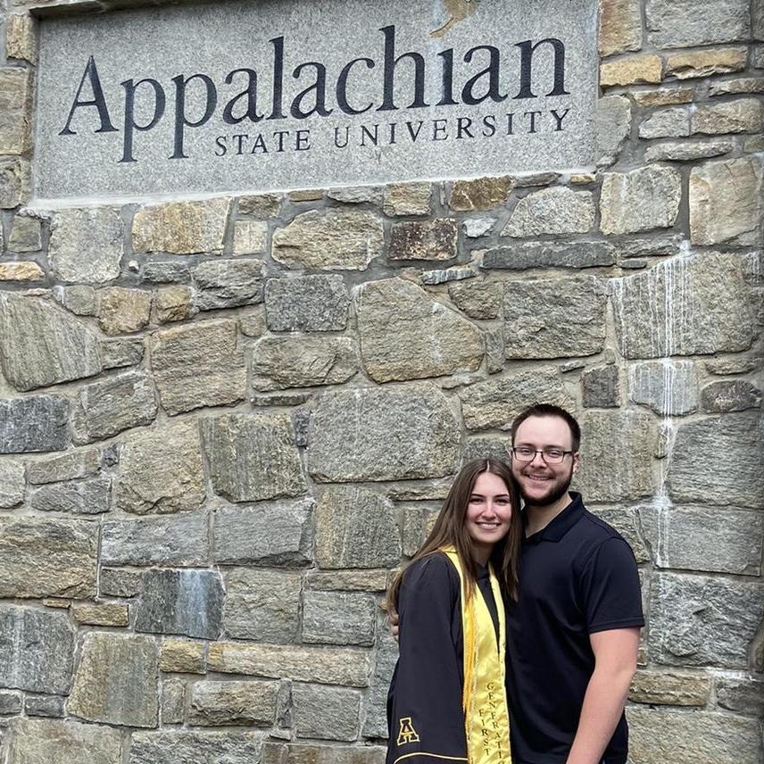 Savannah's graduation from App State in 2024