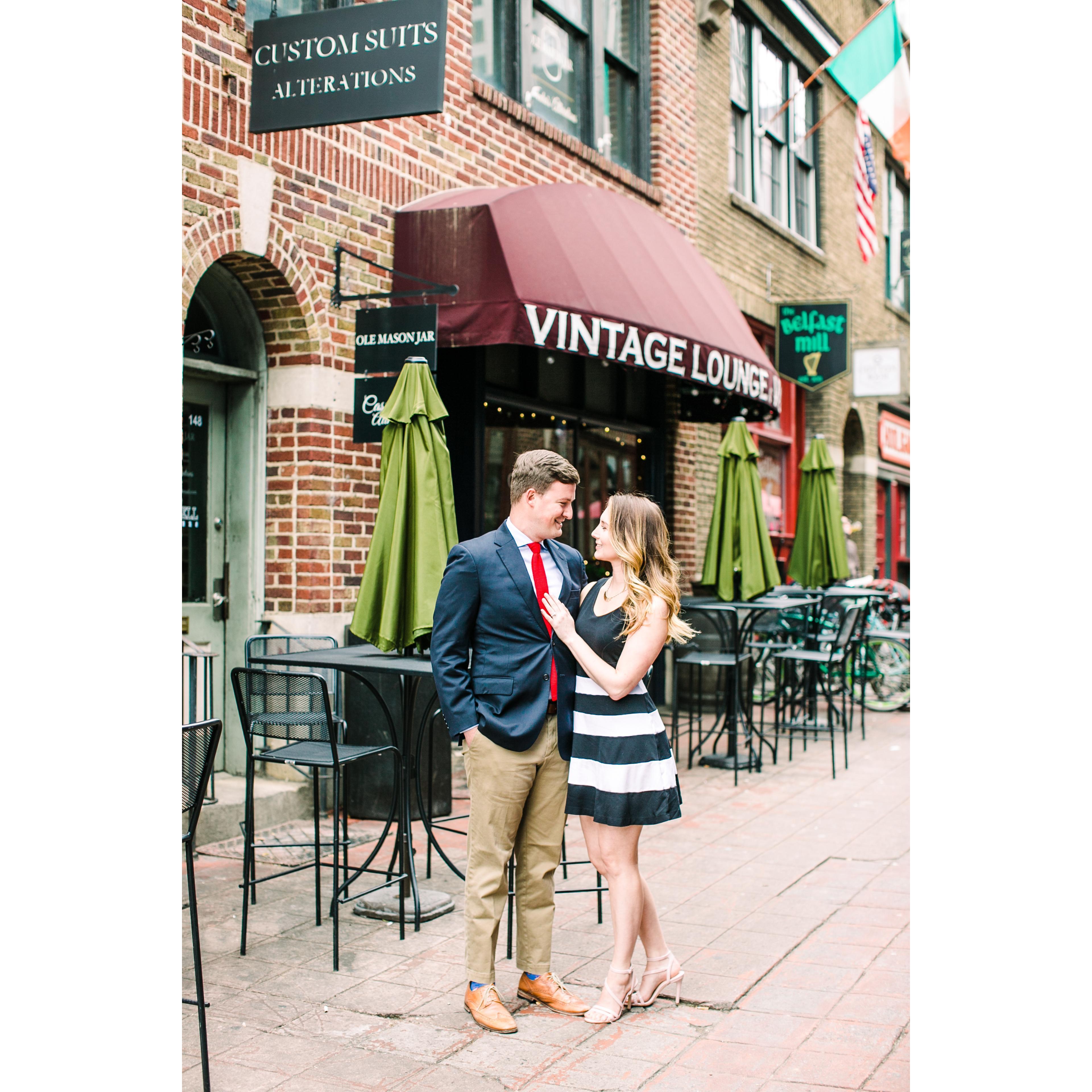The french quarter, uptown Charlotte where we first met.