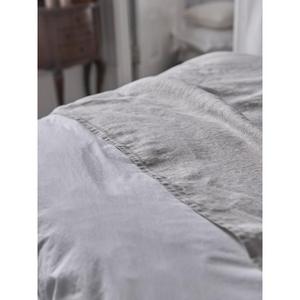 White, Queen, Vintage Linen Flat Sheet