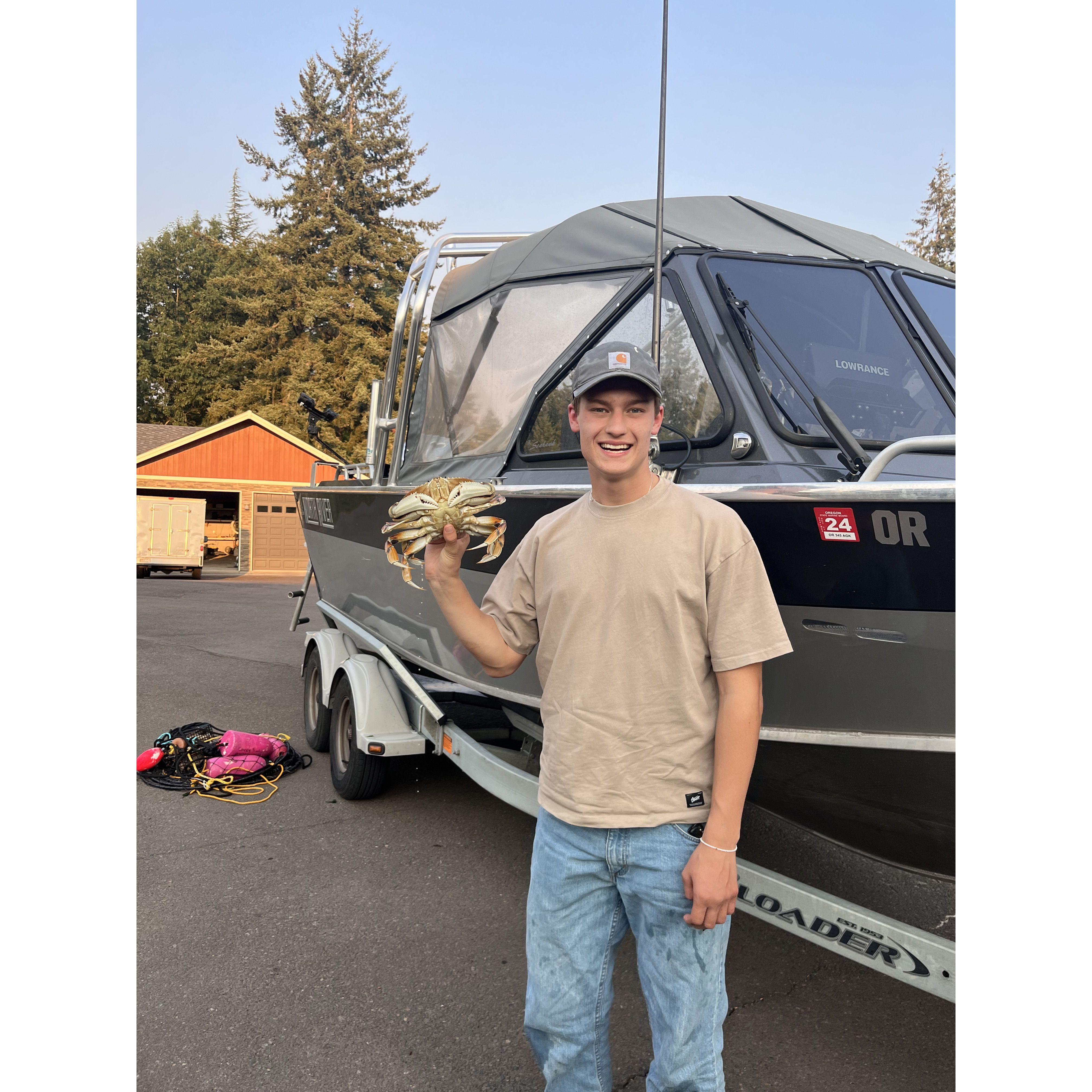 Lots of crabbing and fishing!
Veel vissen en krabben vangen!