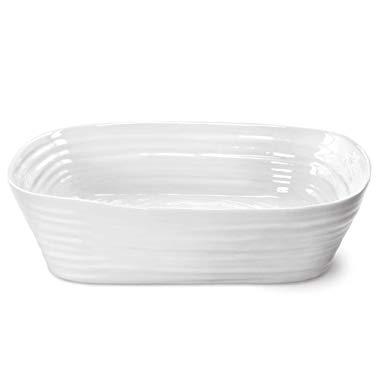 Portmeirion Sophie Conran White Rectangular Roasting Dish, ( Lasagna Baker)