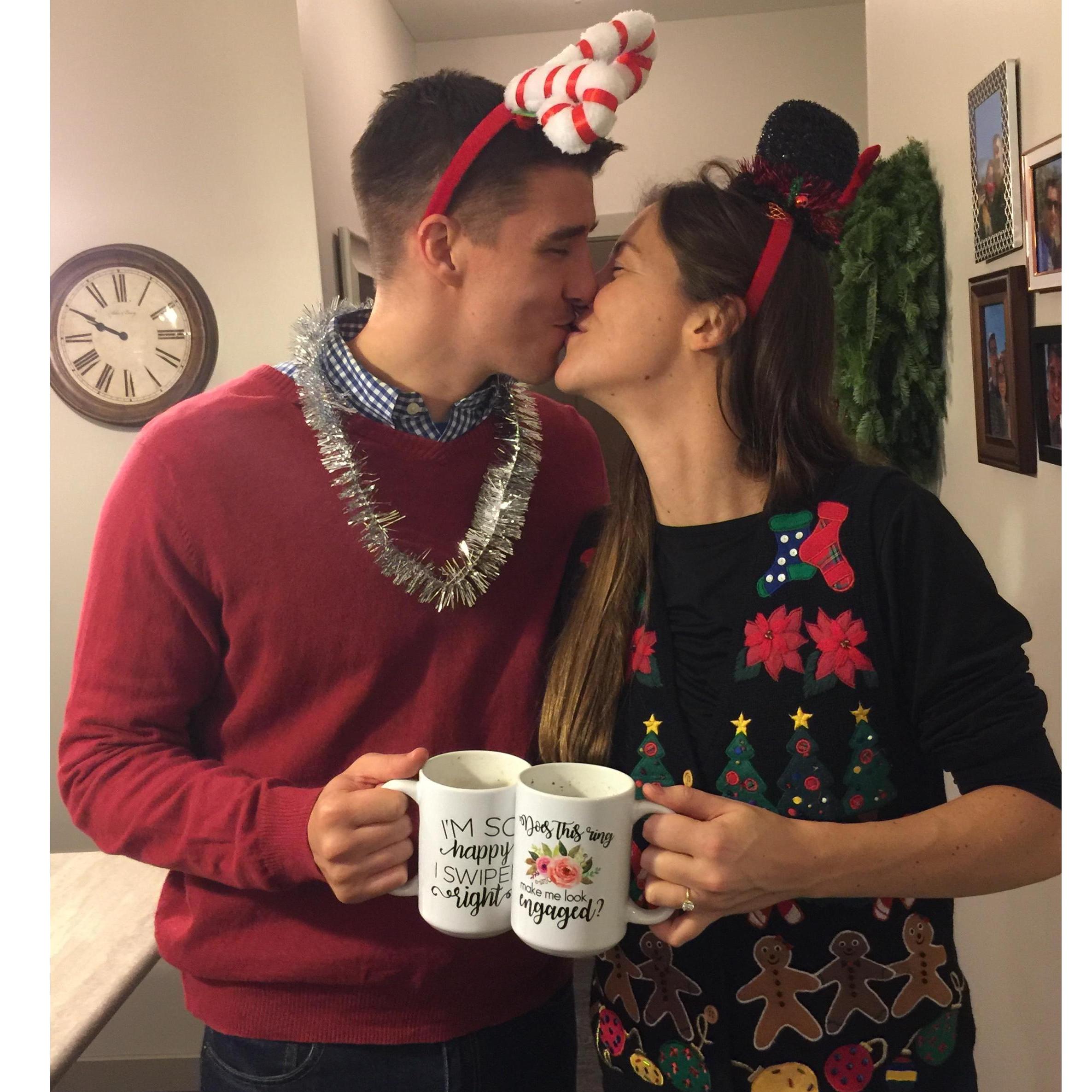 Holiday Party kisses, 2017
