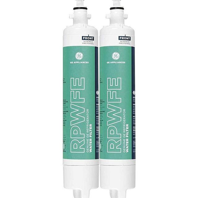 GE RPWFE Replacement Refrigerator Water Filter - General Electric RPWFE Refrigerator Water Filter - GE RPWFE Refrigerator Water Filter, White Green, Pack of 2 - (2-PACK)