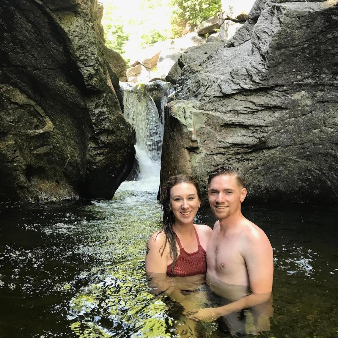 Our first vacation together in New Hampshire