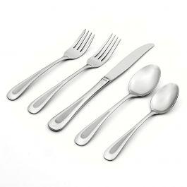Satin Sand Dune 45 Piece Everyday Flatware Set, Service for 8