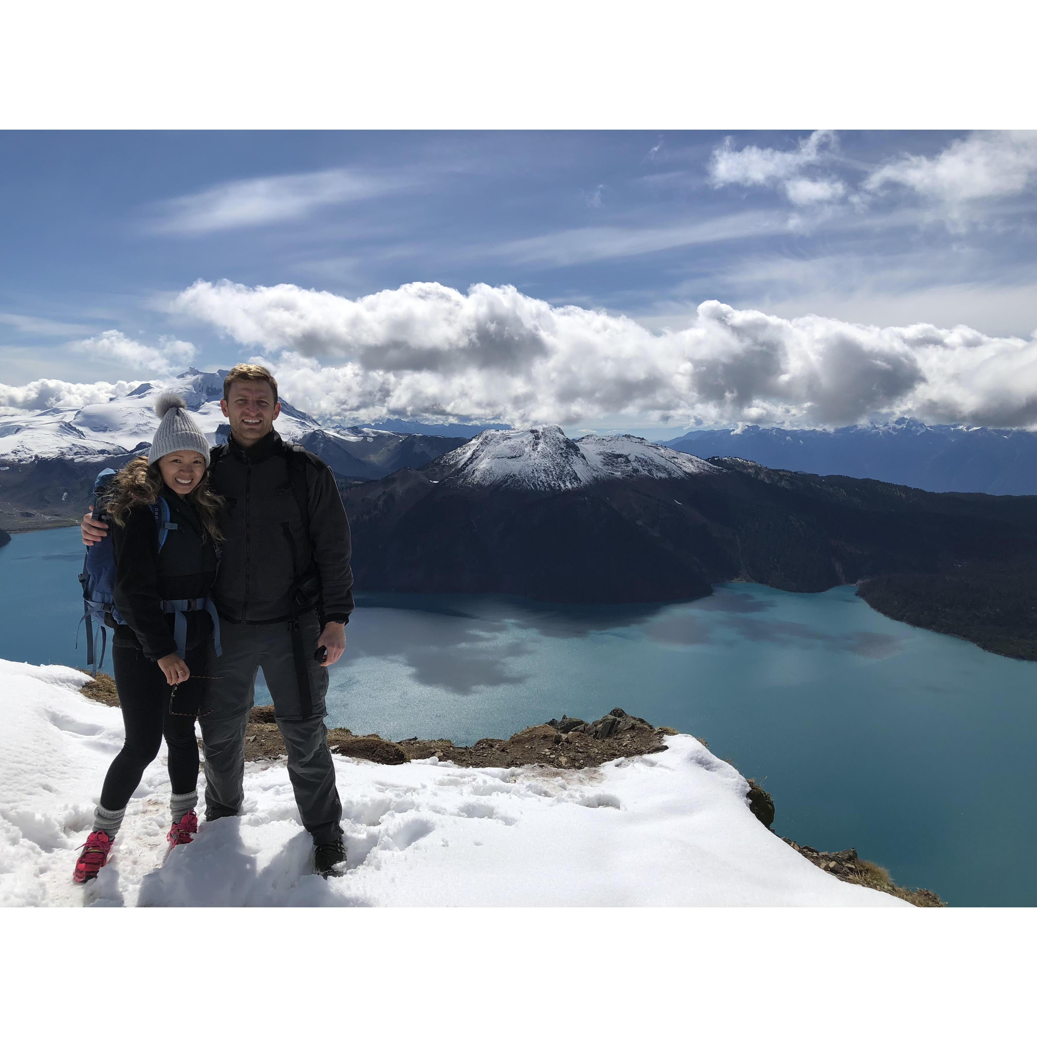 Lake Girabldi in Vancouver, BC We love hiking!